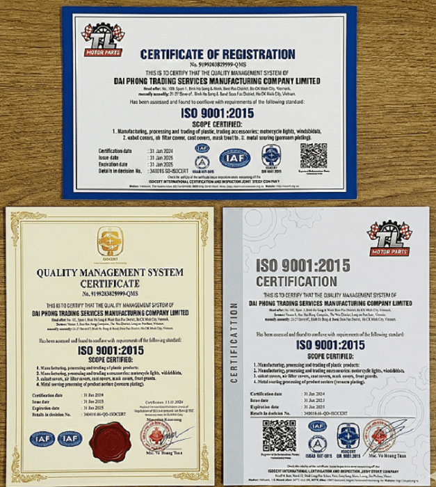 Awards and Certificates